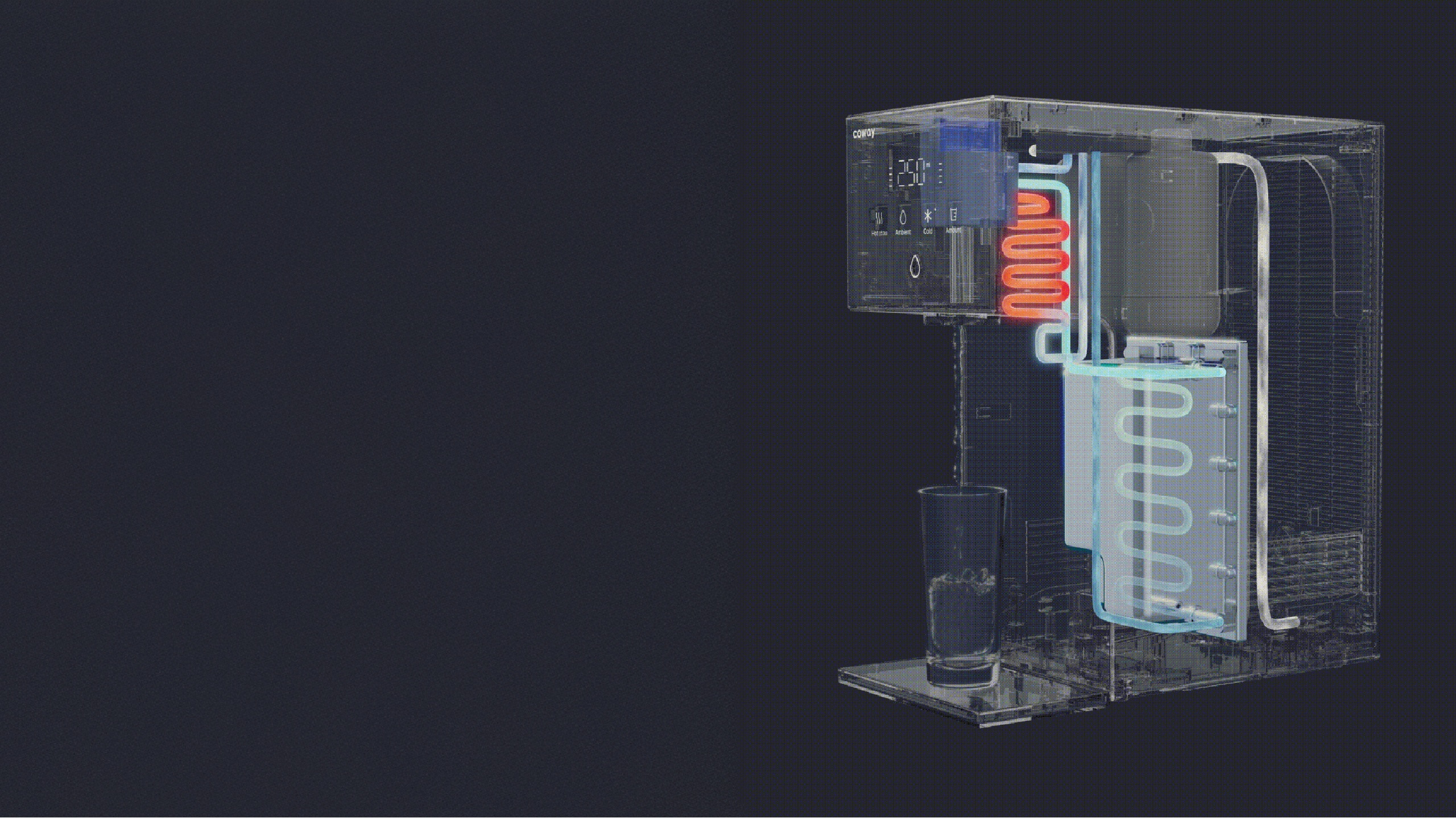 เครื่องกรองน้ำ Coway Dazzieเครื่องกรองน้ำ Coway โคเวย์ Dazzie เดซซี่ CHP-1201N